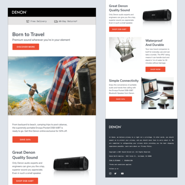 Denon, Email Marketing, New York