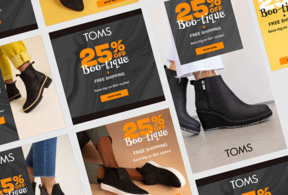 TOMS, Retail Social Marketing, digital design